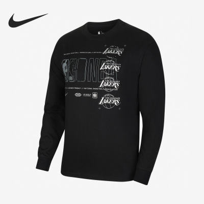 Nike/耐克正品新款男子洛杉矶湖人队运动长袖T恤CV5999-010