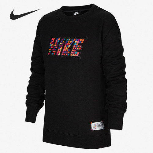 Nike/耐克正品休闲大童时尚潮流运动卫衣套头衫 DH1385-010