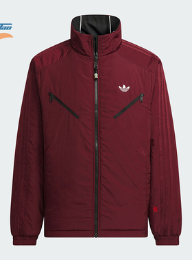 Adidas/阿迪达斯正品三叶草男士运动休闲双面穿棉服KA0821