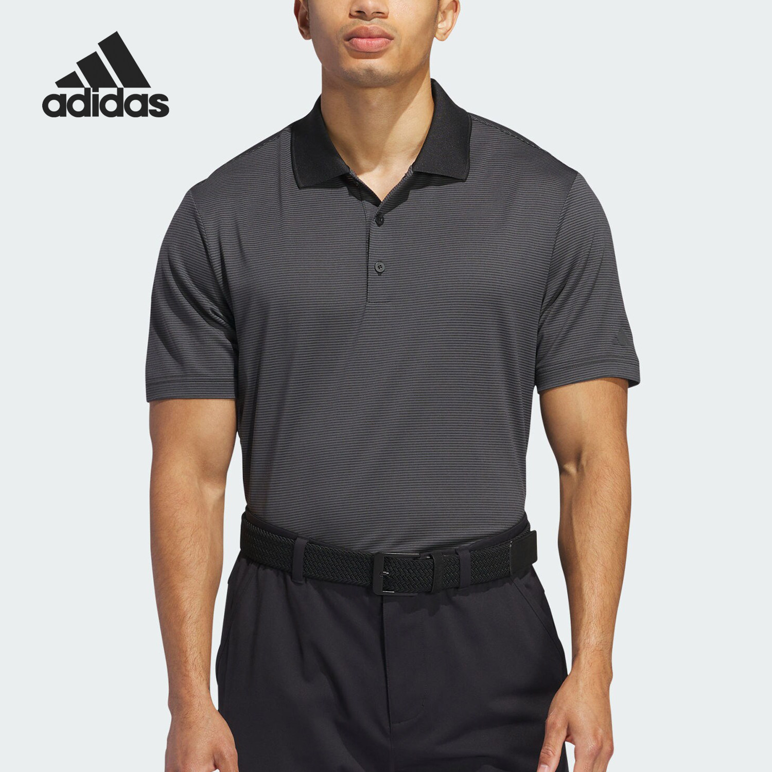 Adidas/阿迪达斯正品2024新款男士高尔夫短领POLO衫IU4364 - 实物图