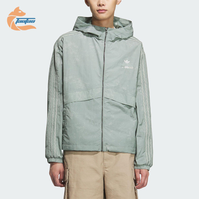 Adidas/阿迪达斯正品三叶草男女休闲连帽耐穿经典日常外套KC1434