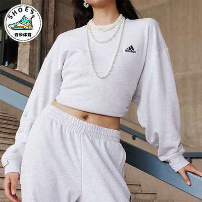 阿迪达斯男女加厚圆领套头衫