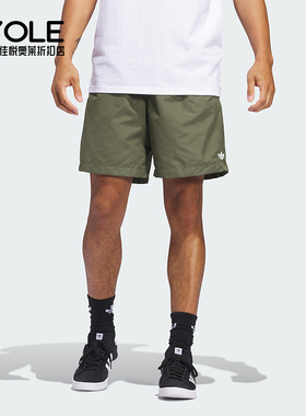 Adidas/阿迪达斯正品三叶草男士宽松经典运动梭织休闲短裤JC7659