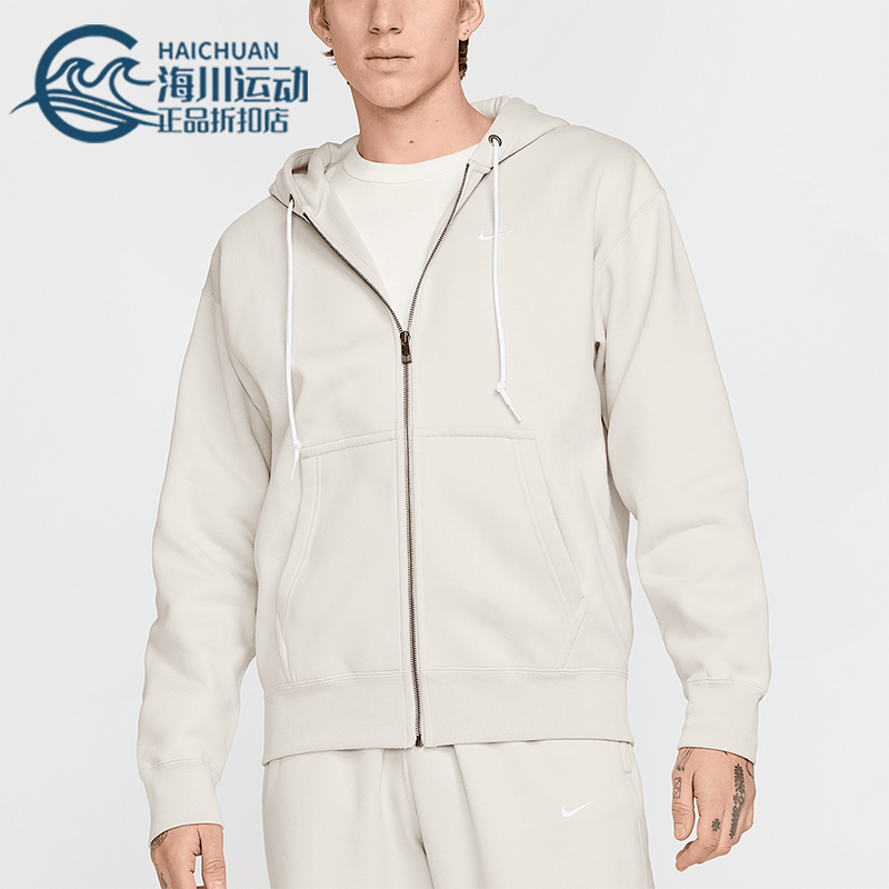Nike/耐克正品Solo Swoosh男士加绒拉链连帽外套DR0403-072