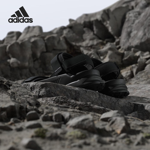 Adidas/阿迪达斯正品2025新款男女时尚休闲户外凉鞋JQ2231