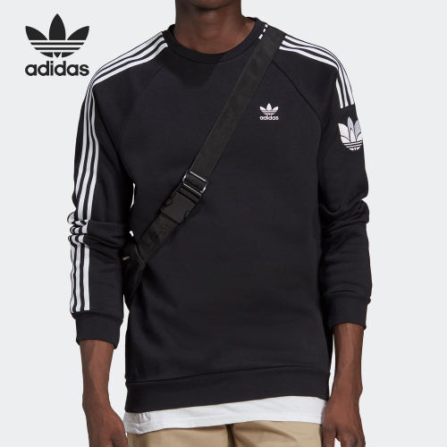 Adidas/阿迪达斯正品三叶草新款男子运动休闲套头衫卫衣 GN3545