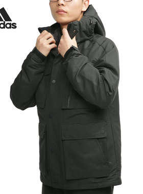 Adidas/阿迪达斯正品男子三合一户外可卸连帽羽绒服GP2916 GP2917