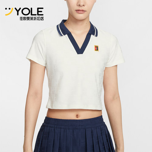 Nike/耐克正品夏季款女士修身短款透气经典短袖POLO衫IB0773-133