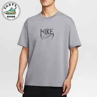 Nike/耐克正品2025夏季款男士印花宽松经典图案篮球T恤HJ3432-065