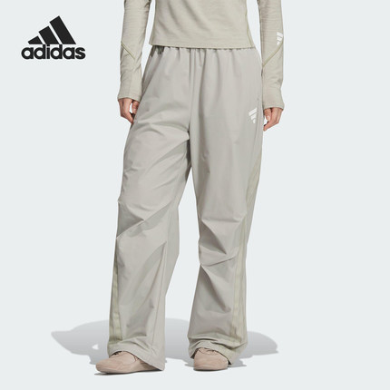Adidas/阿迪达斯正品2025夏季款女士日常宽松梭织休闲长裤KC5788