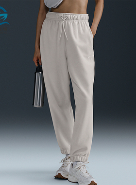 Nike/耐克正品秋冬新款女士宽松摇粒绒保暖束脚裤FB5579-104