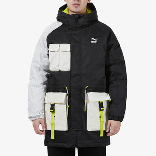 Down男子舒适羽绒服外套534676 Puma Block Retro 彪马正品