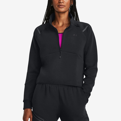 UA/安德玛正品运动女子健身训练跑步立领卫衣套头衫1379844-001