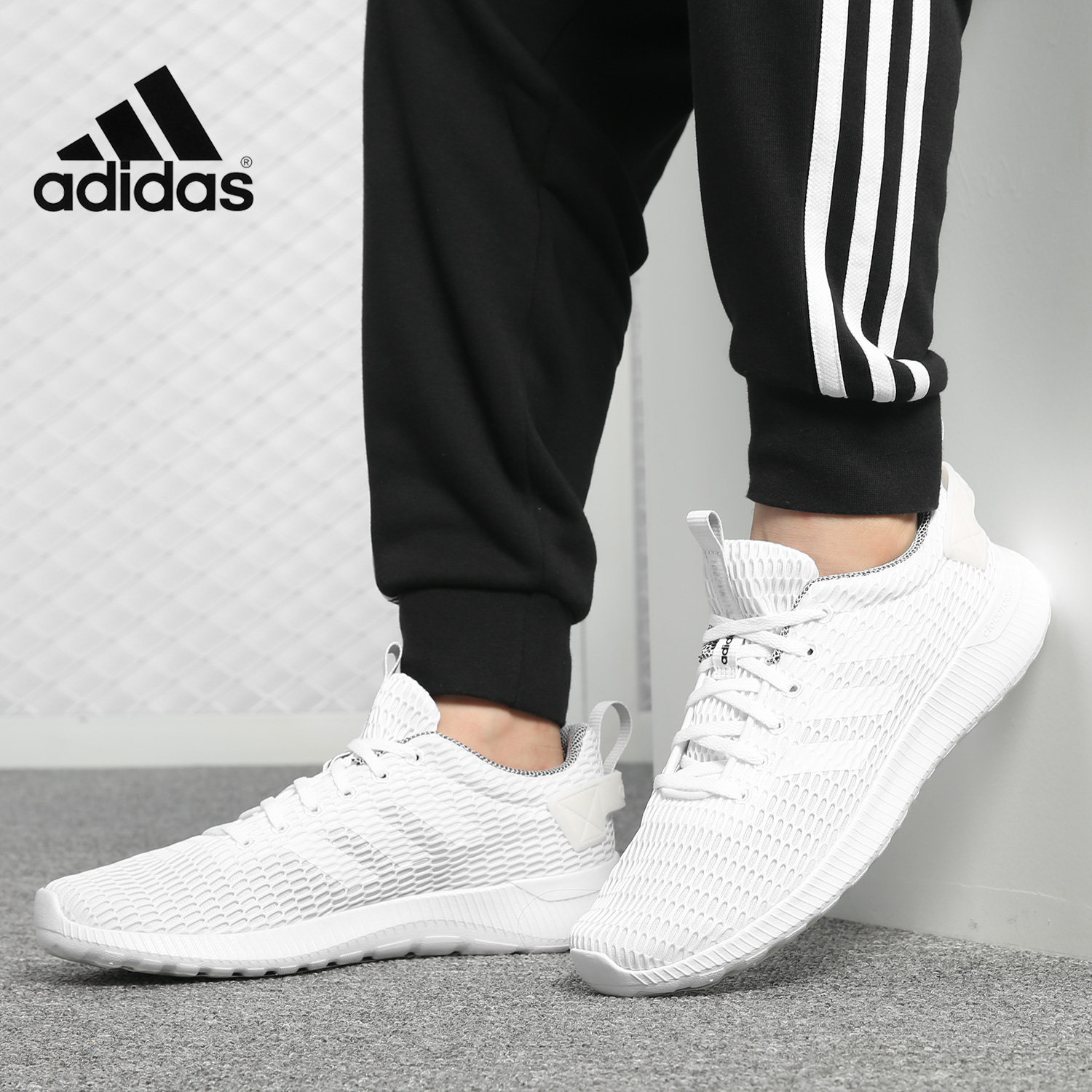 Adidas/阿迪达斯正品 NEO 男子2019新款小白鞋运动休闲板鞋DB1591
