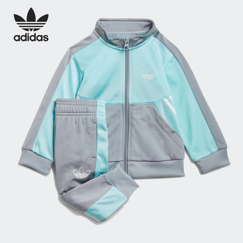 Adidas/阿迪达斯正品三叶草新款婴童运动训练两件套GN2277