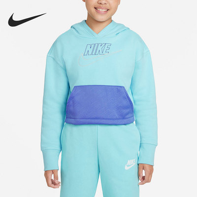 耐克大童时尚潮流运动连帽卫衣