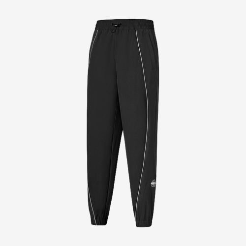 Skechers斯凯奇正品男款束脚宽松梭织针织运动裤P424M085-02KY