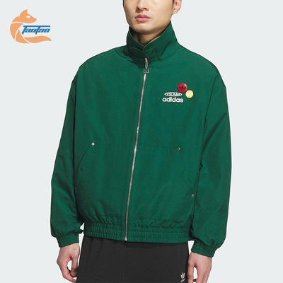 Adidas/阿迪达斯正品三叶草男士休闲宽松梭织翻领运动外套KC0136