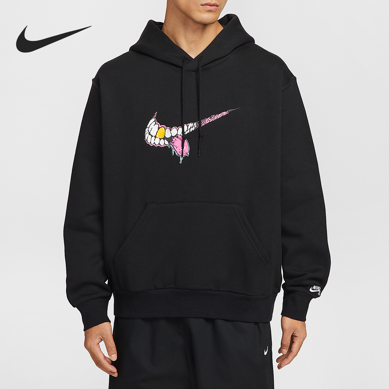 Nike/耐克正品SB男士休闲运动宽松连帽加绒套头卫衣HV0250-010