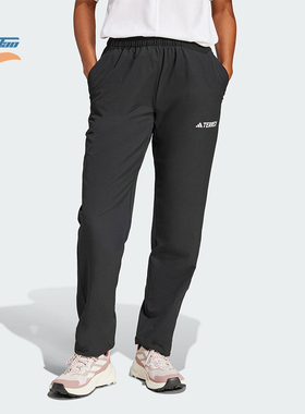 Adidas/阿迪达斯正品W MT LITEFLEX P女士经典户外徒步长裤JF3693