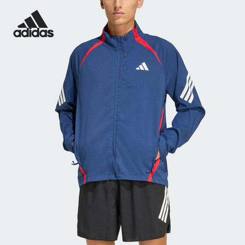 Adidas/阿迪达斯正品2025冬季款男士耐穿跑步运动立领外套KA8725