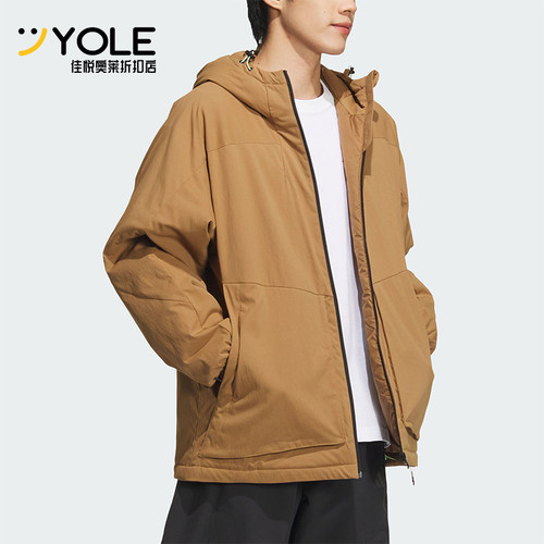 阿迪达斯男士防泼水运动棉服