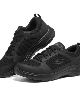 Skechers/斯凯奇正品2021新款男子GO系列绑带运动低帮休闲鞋