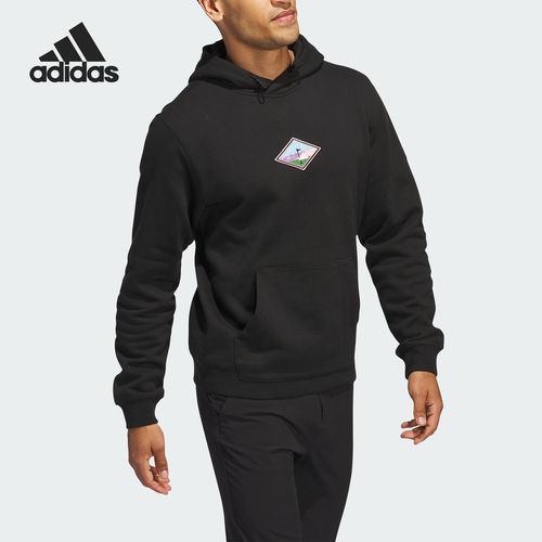 Adidas/阿迪达斯正品新款男士高尔夫运动连帽套头衫IX9237