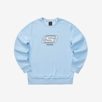 Skechers/斯凯奇正品PULLOVER男女同款针织圆领卫衣套头衫