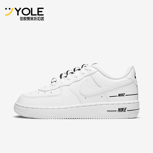 Nike/耐克正品Air Force 1 小童低帮耐磨运动时尚板鞋CJ4113-100