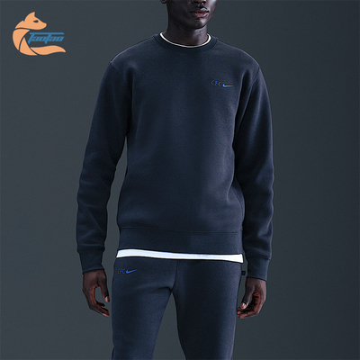 Nike/耐克正品2025秋季款男士休闲加绒针织运动卫衣HQ1478-451