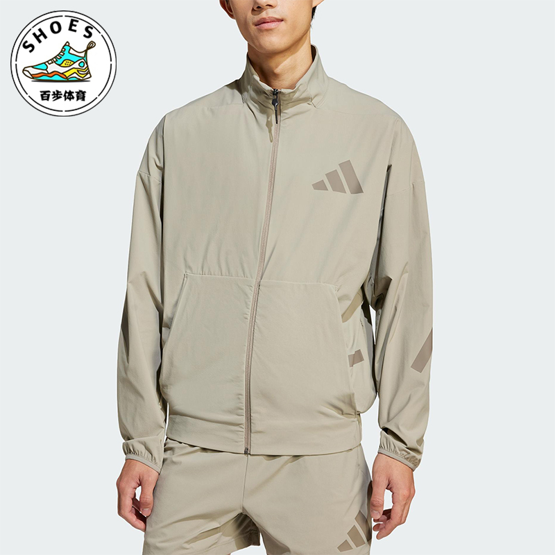Adidas/阿迪达斯正品新款男士经典立领梭织训练运动夹克JN9028