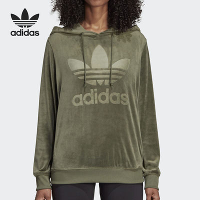 Adidas/阿迪达斯正品三叶草女子时尚复古休闲连帽卫衣DH4719