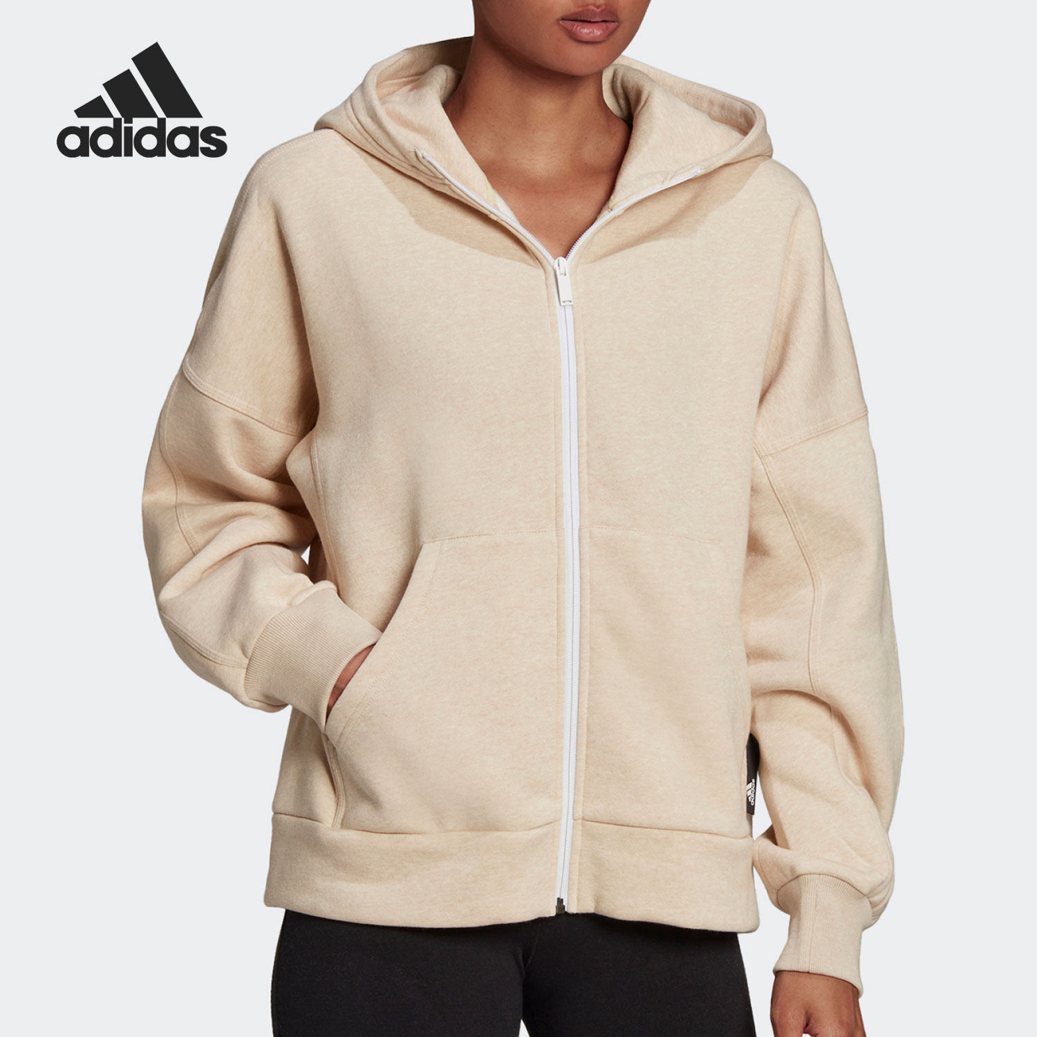 Adidas/阿迪达斯正品当季新款女子运动连帽时尚外套HE3096