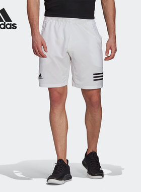 Adidas/阿迪达斯正品当季新款男子三道杠网球训练运动短裤GL5412