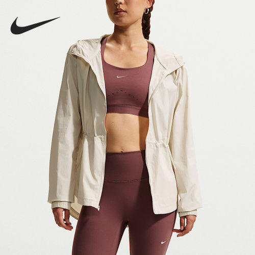 Nike/耐克正品春秋女士连帽简约梭织拉链夹克外套IF1167-104