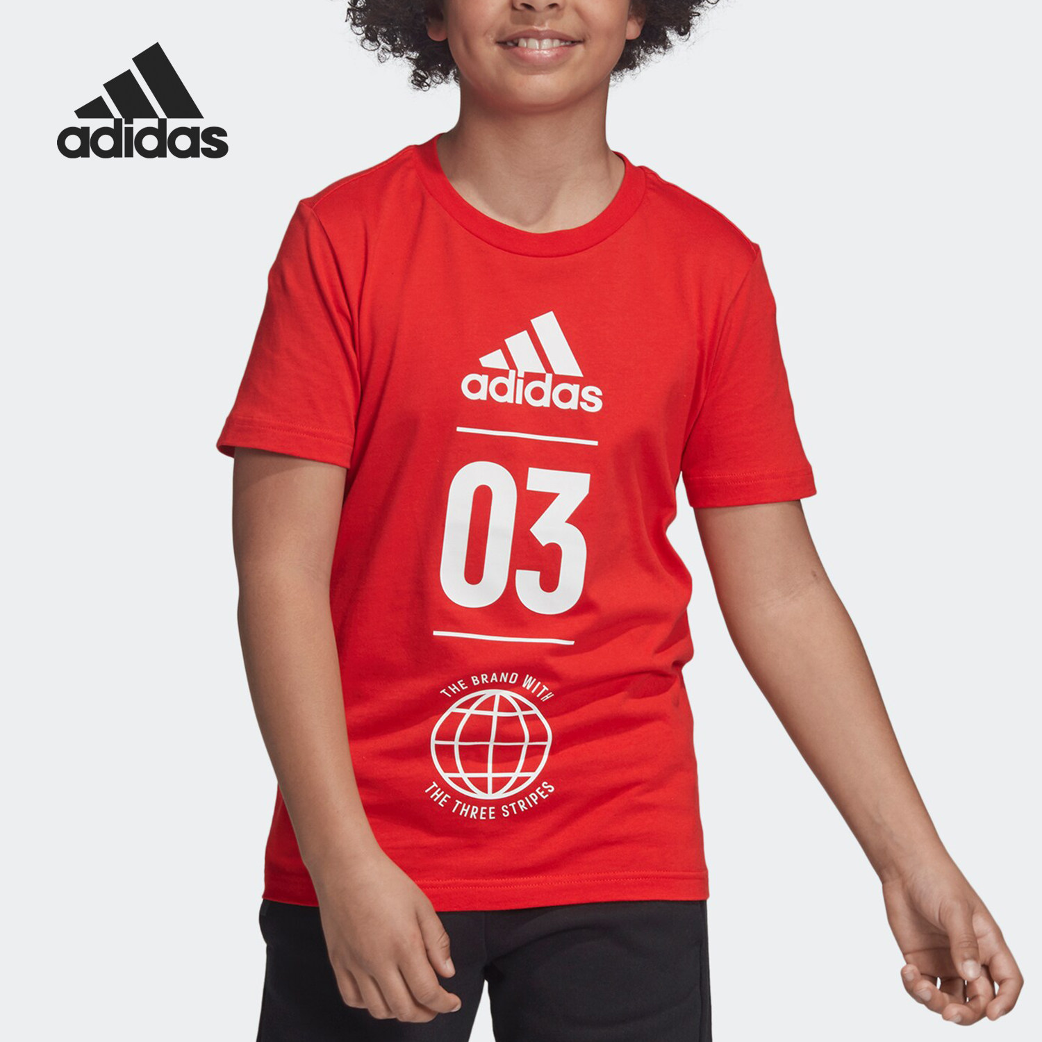 Adidas/阿迪达斯正品童装当季新款大童运动透气T恤运动短袖DV1705,童装/婴儿装/亲子装,T恤,淘宝优惠券,粉丝福利购,淘宝优惠卷