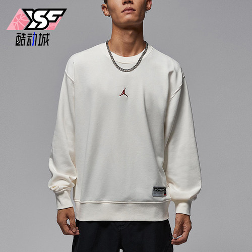 Nike/耐克正品JORDAN男士圆领简约长袖休闲套头卫衣IO7830-133