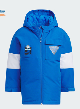 Adidas/阿迪达斯正品冬季新款小童保暖防风运动羽绒服IN5215