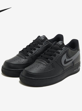 Nike/耐克正品Air Force 1GS女子大童防滑经典轻质板鞋FQ2413-001