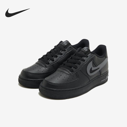 Nike/耐克正品Air Force 1GS女子大童防滑经典轻质板鞋FQ2413-001