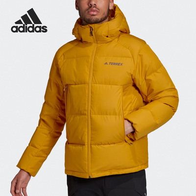 Adidas/阿迪达斯正品 Terrex 男子连帽户外运动羽绒服GE9899
