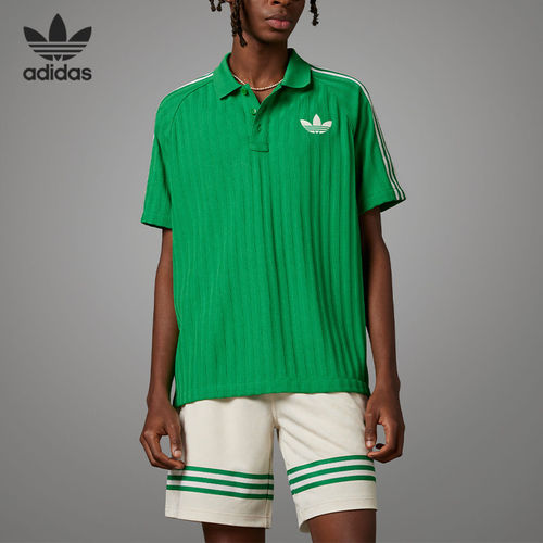 Adidas/阿迪达斯正品三叶草男女翻领复古polo衫短袖T恤IP6976