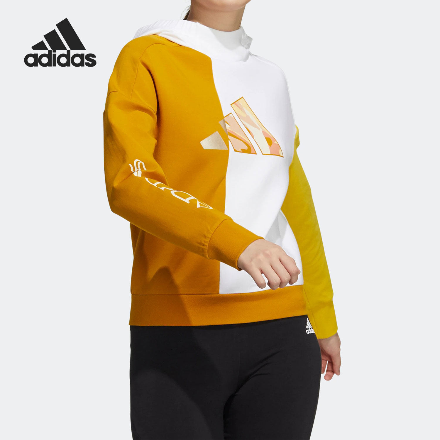 Adidas/阿迪达斯正品当季新款女子运动舒适连帽卫衣H09750