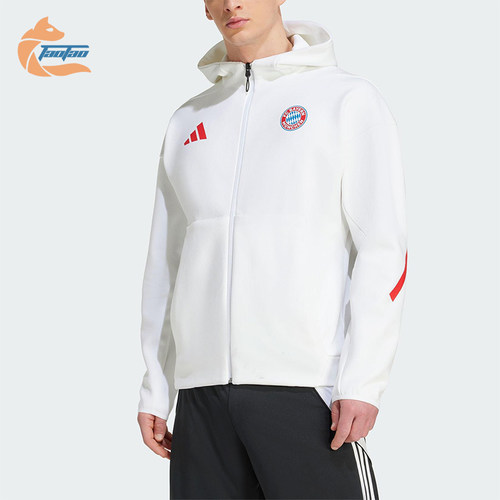 Adidas/阿迪达斯正品JACKET 男士连帽双面针织运动足球外套JM9439