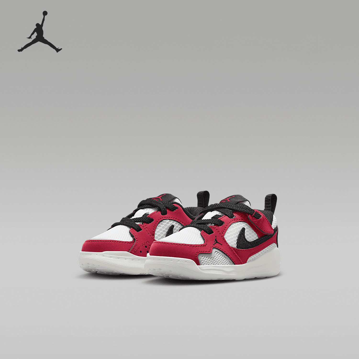Nike/耐克正品JORDAN婴童透气低帮魔术贴网眼运动鞋HQ0508-106