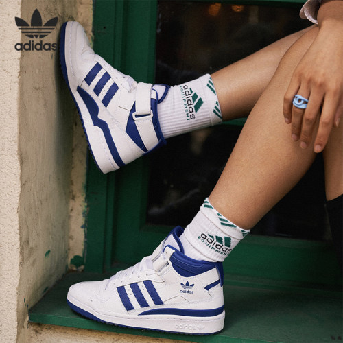 Adidas/阿迪达斯正品三叶草男女高帮透气耐磨休闲鞋FY4976