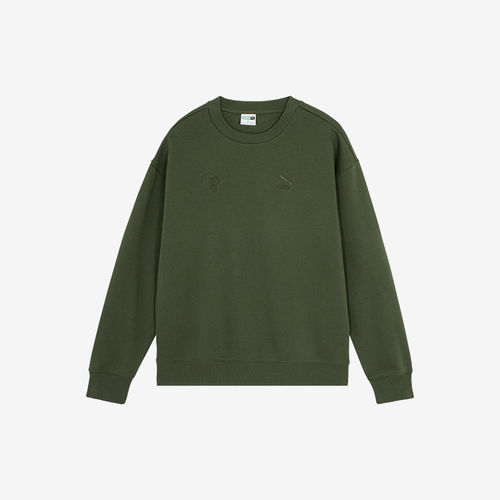 Puma/彪马正品BZ CC CREW FL男女款加绒保暖套头衫625537-69