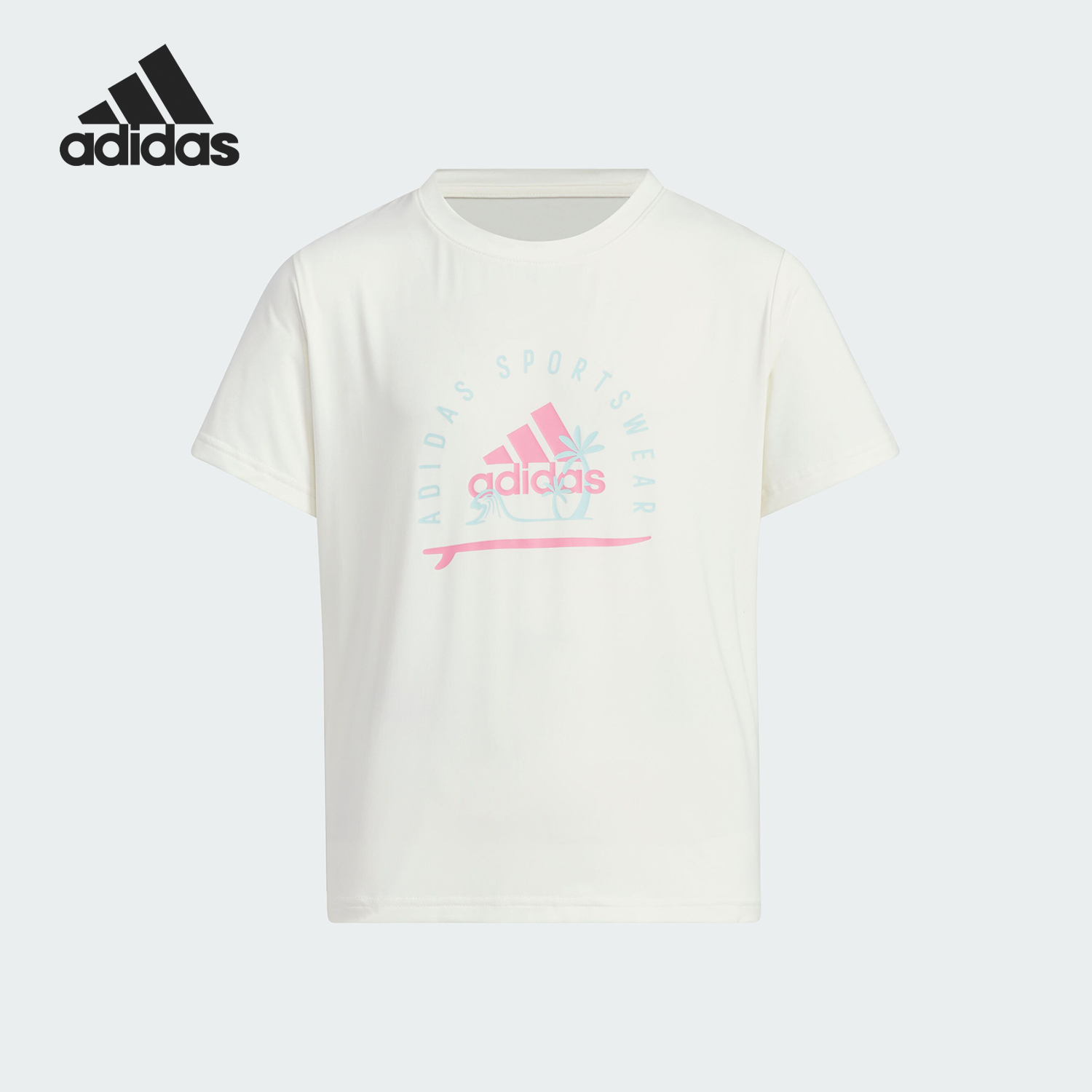 Adidas/阿迪达斯正品JG CD TEE儿童印花运动短袖T恤IT1807