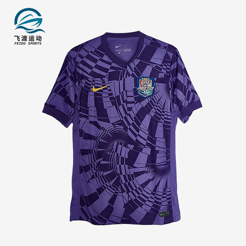 Nike/耐克正品2025男士耐穿运动V领足球透气套头短袖HM6169-550